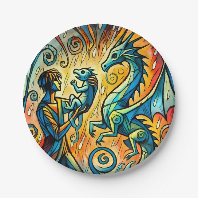 Prato De Papel  the dragon keeper (Frente)