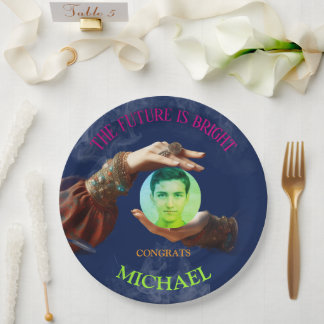 Prato De Papel The Future Is Bright Fortune Teller Graduation