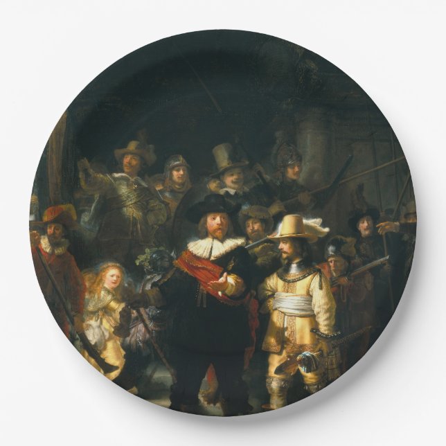 Prato De Papel The Night Watch - Rembrandt (Frente)