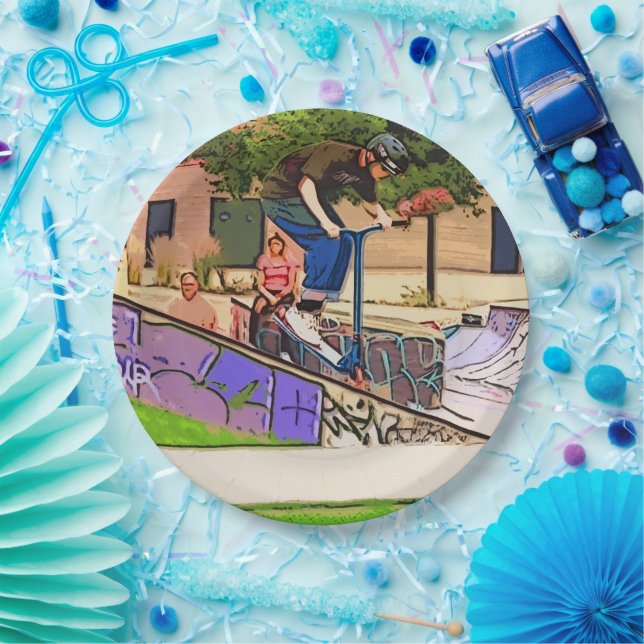 Prato De Papel The Nosedive Landing - Scooter Rider Trick (Festa)