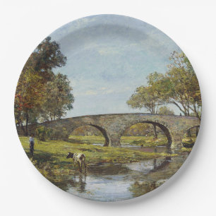 Prato De Papel The Old Bridge (por Theodore Robinson)