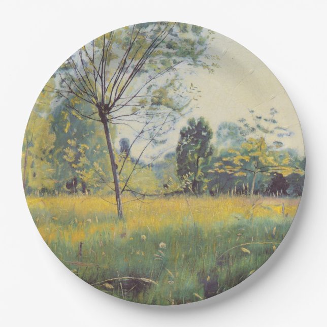 Prato De Papel The Ouro Meadow (por Ferdinand Hodler) (Frente)