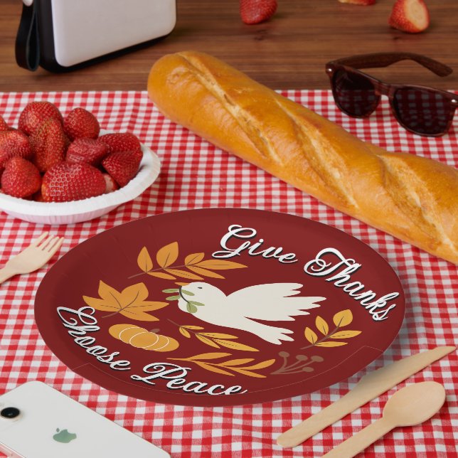 Prato De Papel The Peace Collection Paper Plate (Piquenique)