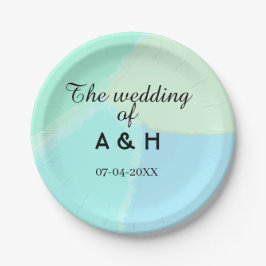 Prato De Papel The wedding of add couple name initial letter date