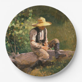 Prato De Papel The Whittling Boy (por Winslow Homer)