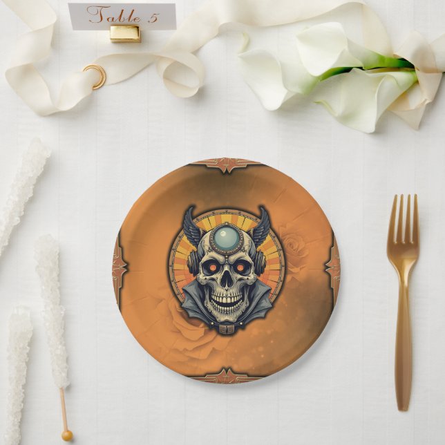 Prato De Papel The winged skull.  (Casamento)