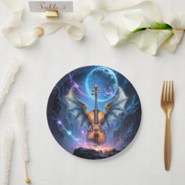 Prato De Papel The Winged Violin of Moonlit Realms