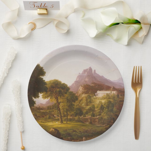 Prato De Papel Thomas Cole Dream of Arcadia (Casamento)