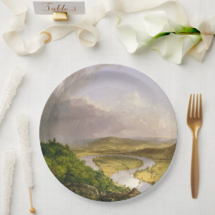Prato De Papel Thomas Cole O Oxbow Rio Connecticut