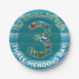 Prato De Papel Three-mendous Day Paper Plate