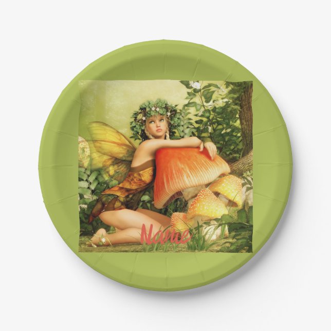 Prato De Papel Thunder_Cove da fada do Cogumelo (Frente)