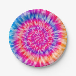 Prato De Papel Tie Dye