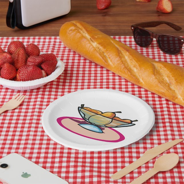 Prato De Papel Tigela de Fruta (Criador carregado)