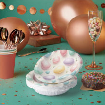 Tigelas de papel de ovo pastel para festa