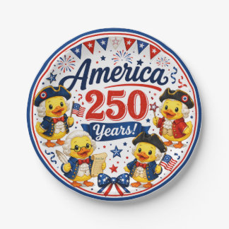 Prato De Papel Tigelas de papel para celebração de patos America 