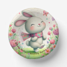Tigelas Personalizadas para Chá de Bebê Coelho