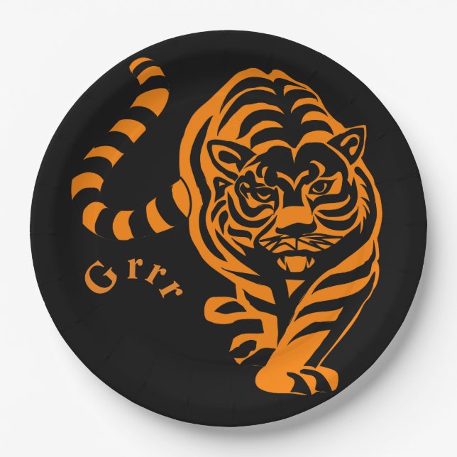 Prato De Papel Tigre (Frente)