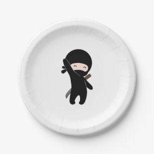 Prato De Papel Tiny Happy Ninja