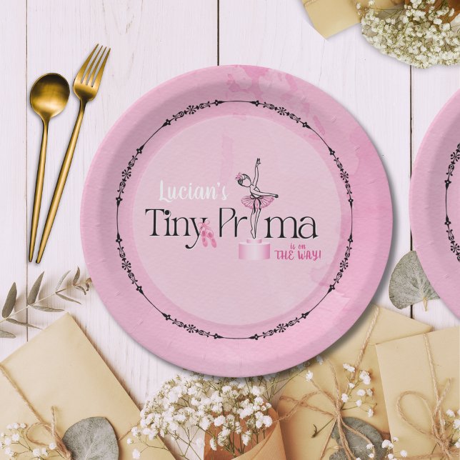 Prato De Papel Tiny Prima Is On The Way Paper Plates (Criador carregado)