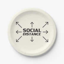 Típica moderna à distância social marfim engraçado