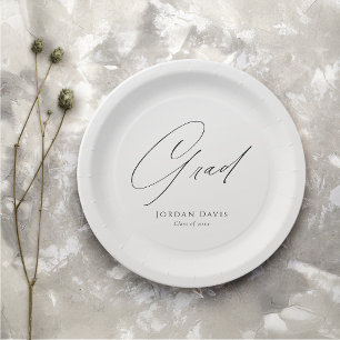 Prato De Papel Tipografia Negra Felicita Formando Moderno