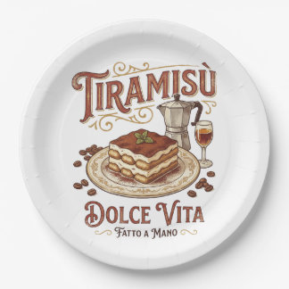 Prato De Papel Tiramisu Dolce Vita Sobremesa Italiana