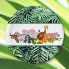 Prato De Papel Tire Wild! Pasta de Papéis de Aniversário para Ani