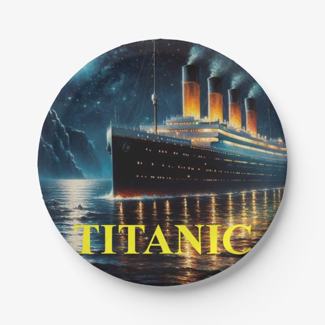 Prato De Papel Titanic paper plate (Frente)