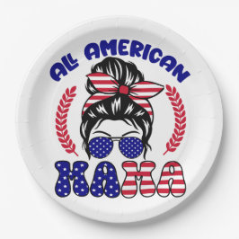 Prato De Papel Todas as mamas americanas