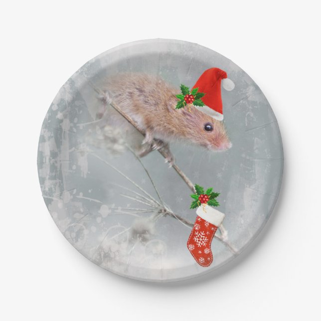 Prato De Papel Todos definidos para Papais noeis - Placa de papel (Frente)