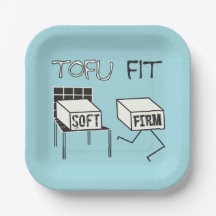 Tofu Ajustado Engraçado Correndo Tofu Soy temático