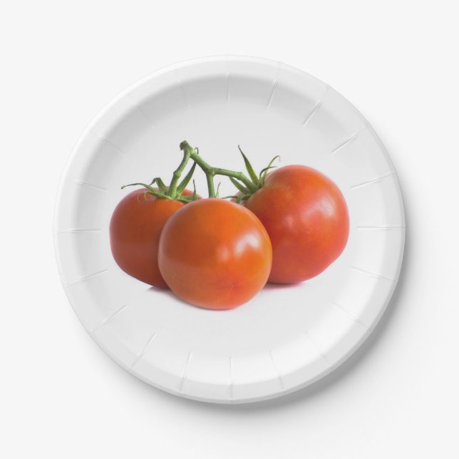 Prato De Papel Tomate (Frente)