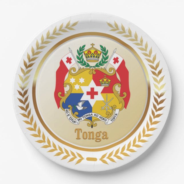Prato De Papel Tonga Casaco De Braços (Frente)