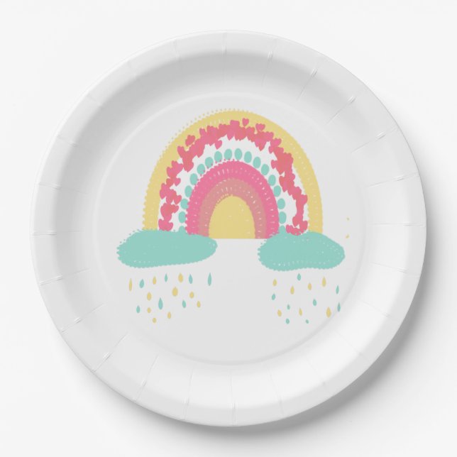 Prato De Papel Tootsie Fruity Rainbow Paper Plate (Frente)