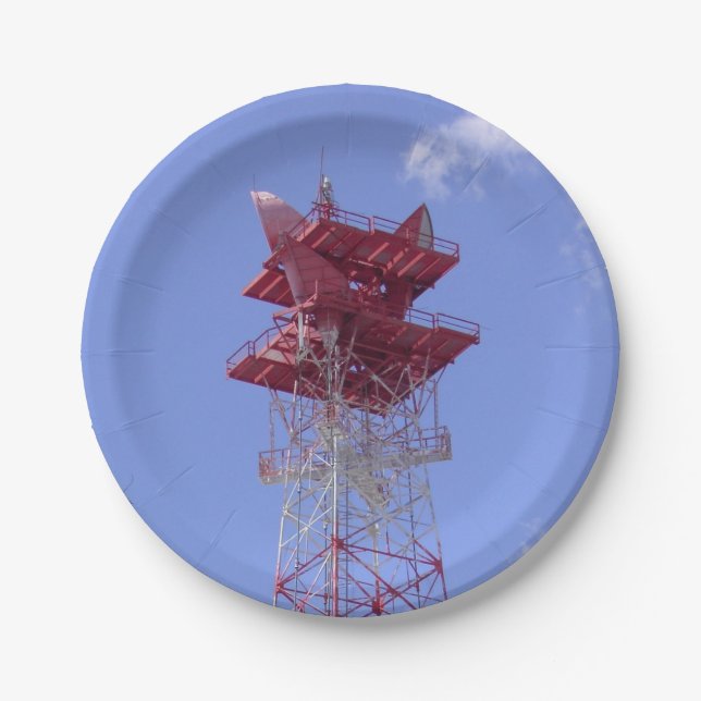 Prato De Papel Torre de telecomunicações micro-ondas (Frente)