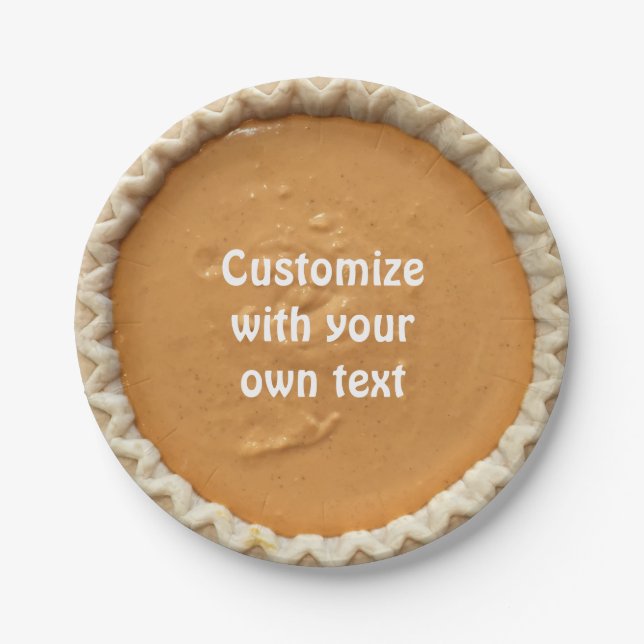 Prato De Papel Torta de Abóbora (Frente)