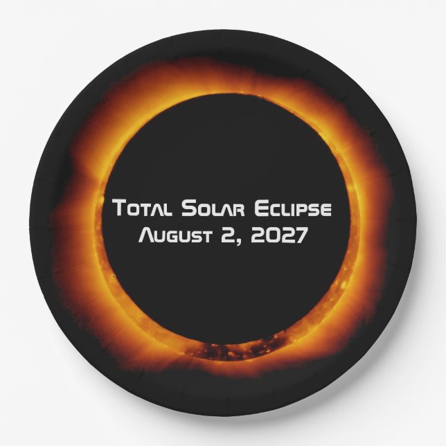 Prato De Papel Total Solar Eclipse of the Century 2027 (Frente)