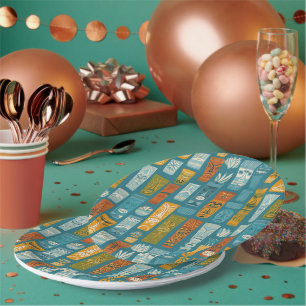 Prato De Papel Totens Tiki Retro