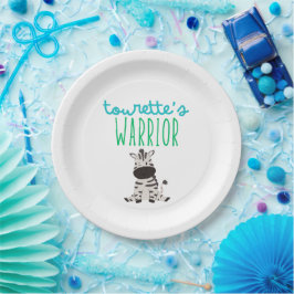 Prato De Papel tourette's warrior Children's love Plates