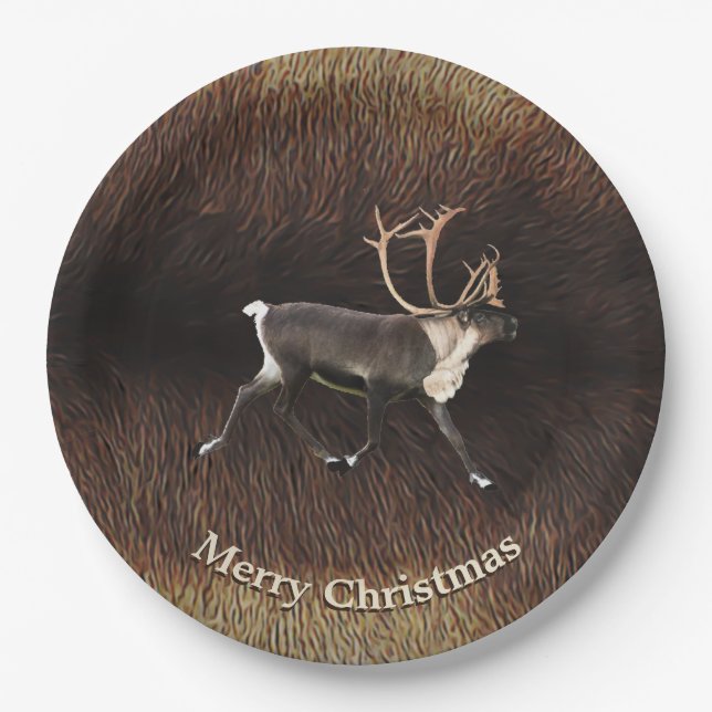 Prato De Papel Touro das Caraíbas (Reindeer) (Frente)