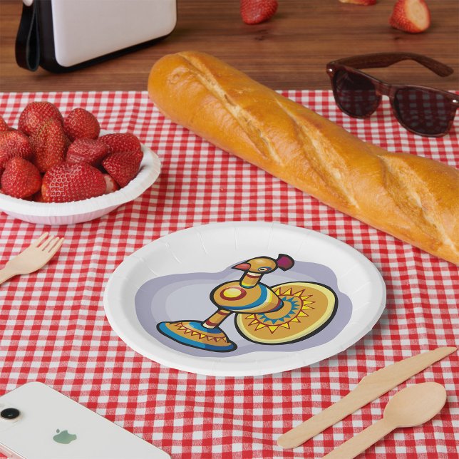 Prato De Papel Toy Rooster Mexicano (Criador carregado)