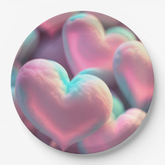 Prato De Papel Travesseiro de amor