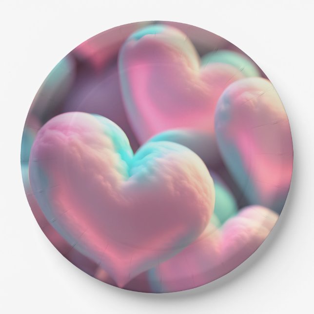 Prato De Papel Travesseiro de amor (Frente)