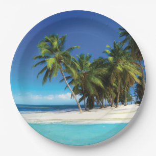 Prato De Papel Travesseiro decorativo de praia exótico