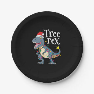 Prato De Papel Tree Rex Dinosaur Christmas Boy Men Gift Paja