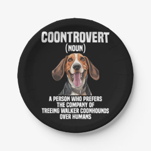 Prato De Papel Treing Walker Coonhound Lover Dog Coontrovert