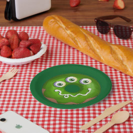 Prato De Papel Trendy Halloween Spooky Purple Web Rosquinha Party