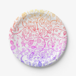 Prato De Papel Trendy Pastel Party Plates