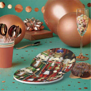 Prato De Papel Três Bolachas Sábias - Natal Nutcracker