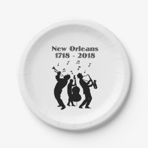 Prato De Papel Tricentenário histórico de Nova Orleans